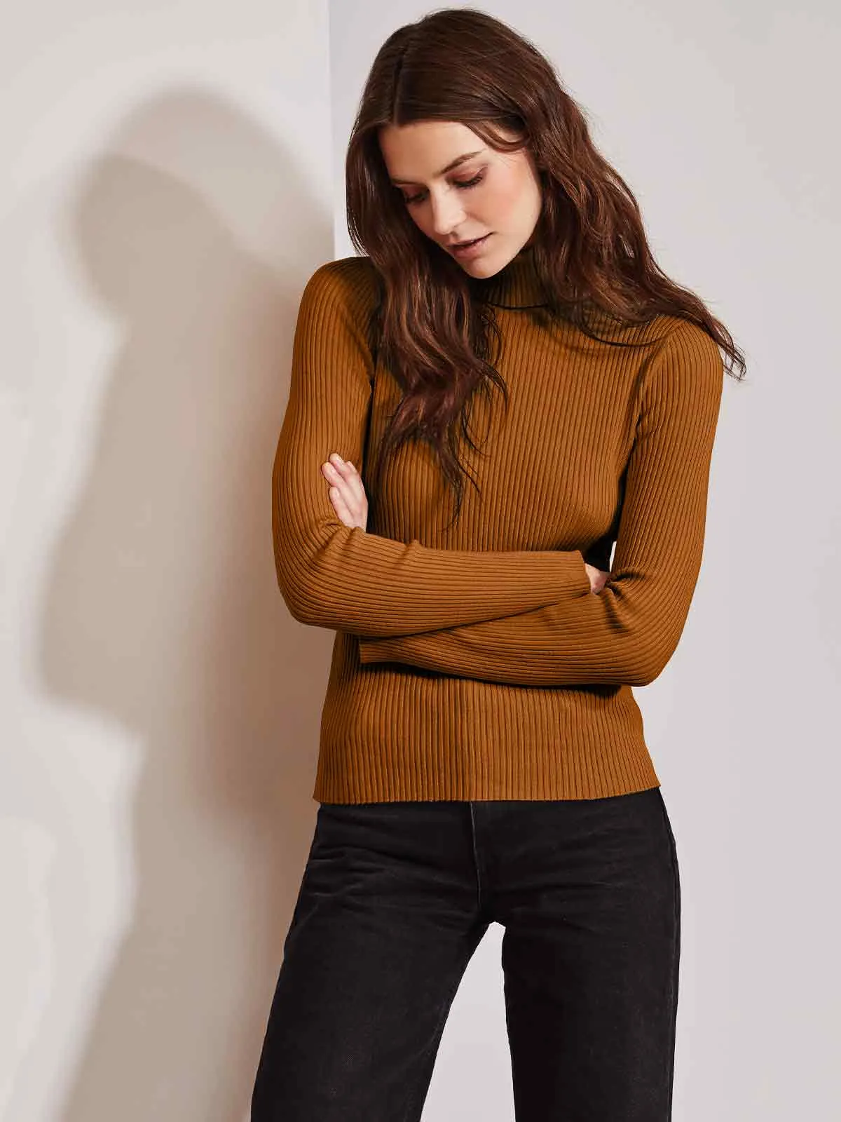 The Chloe: Ribbed Knit Turtleneck sold by 525 America product image thumbnail 3