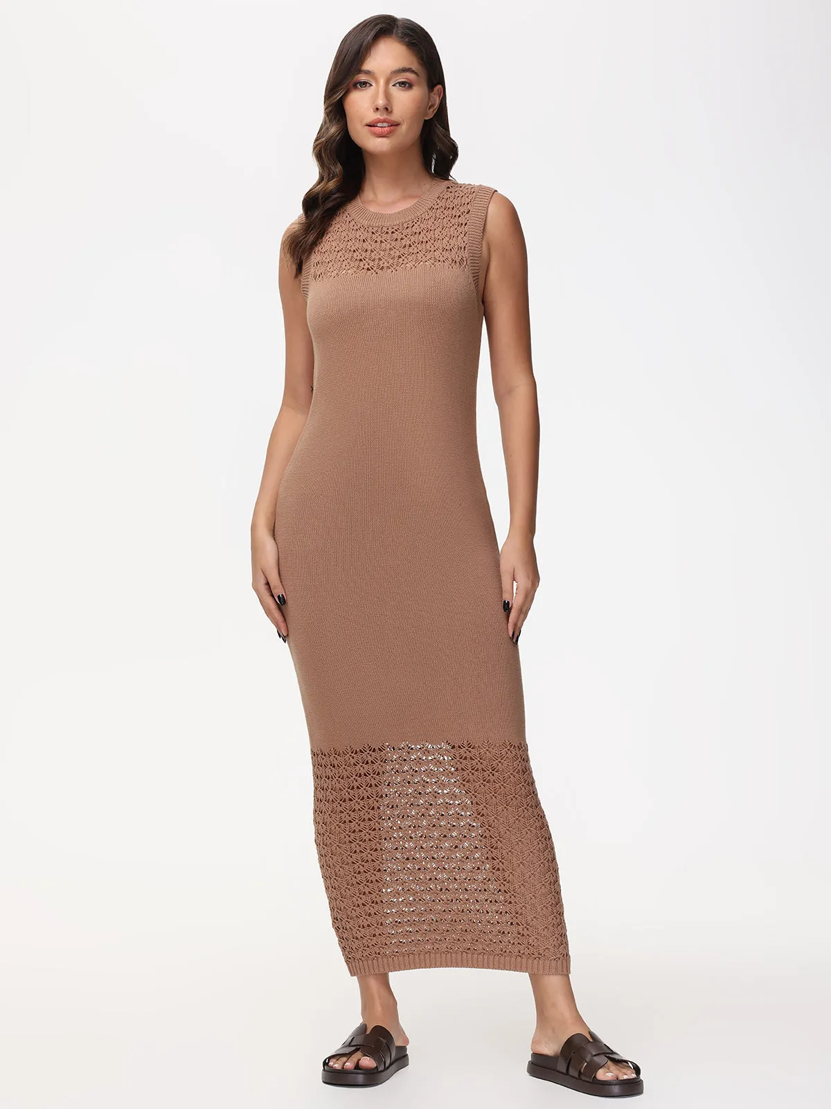 Tori: Crochet Maxi Dress sold by 525 America