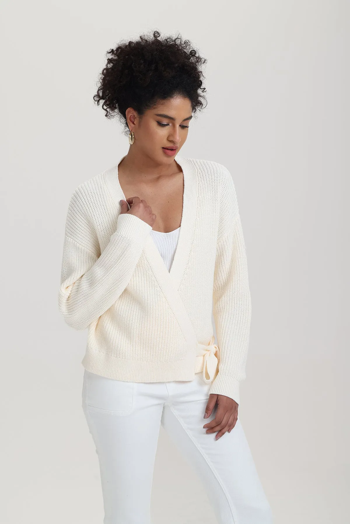 Maisy: Wrap Cardigan sold by 525 America product image thumbnail 2
