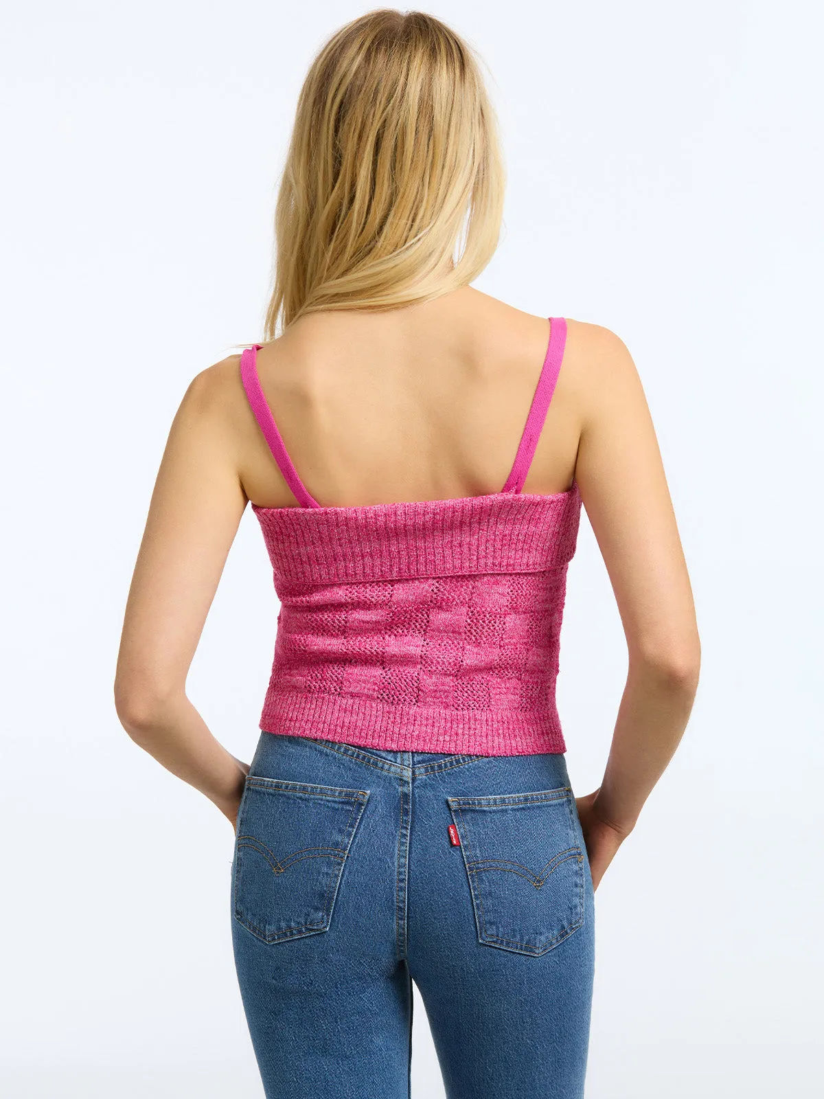 Lydia: Basket Weave Stitch Tank sold by 525 America product image thumbnail 2