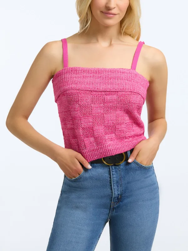 Lydia: Basket Weave Stitch Tank sold by 525 America