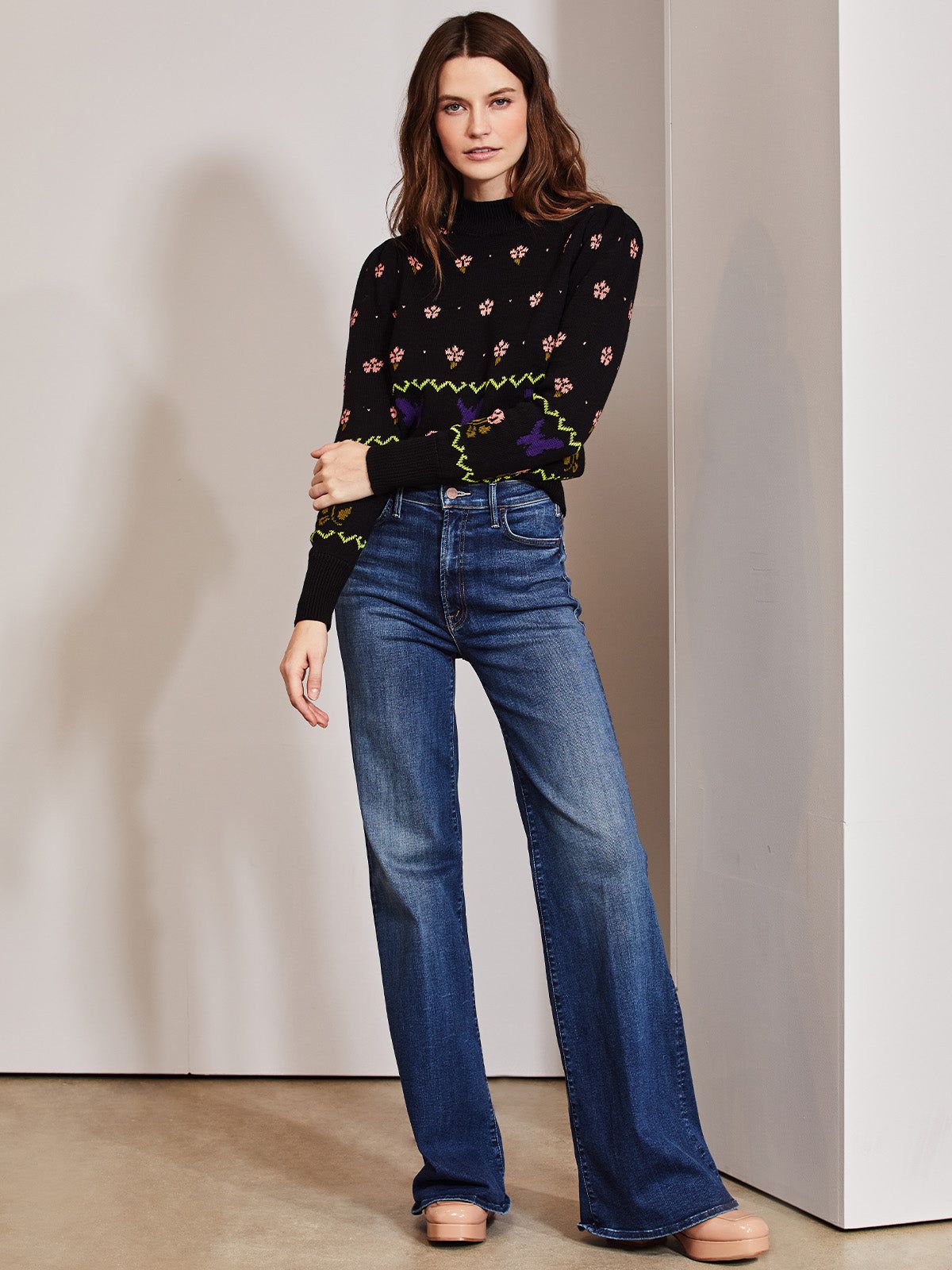 Floral Puff Sleeve Pullover sold by 525 America product image thumbnail 2