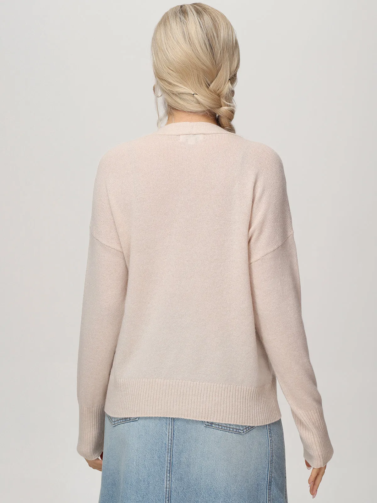 Cashmere Relaxed Pocket Cardigan sold by 525 America product image thumbnail 4