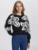 Savannah: Floral Jacquard Crewneck Sweater sold by 525 America