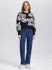 Savannah: Floral Jacquard Crewneck Sweater sold by 525 America