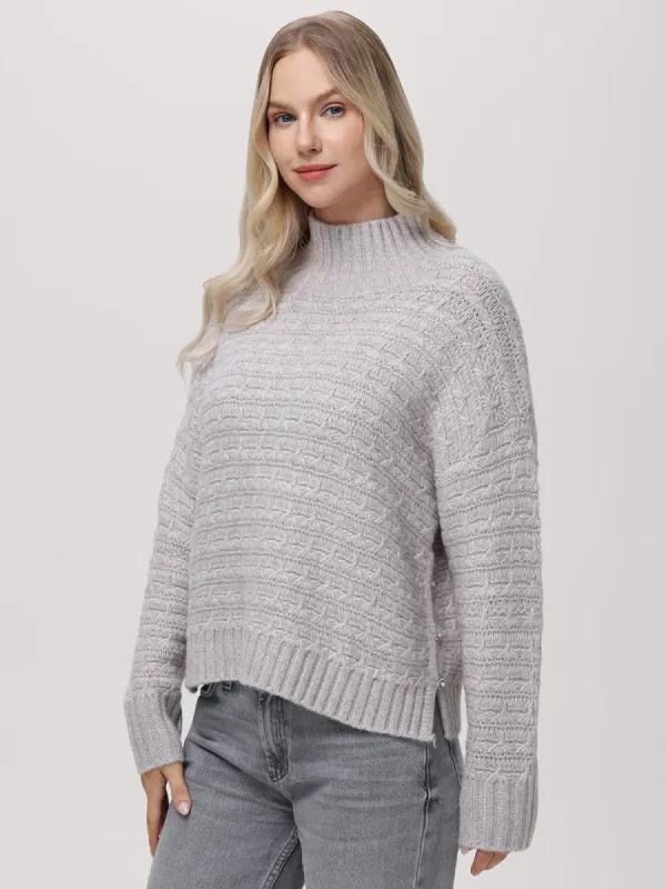 Layla: Mockneck Sweater sold by 525 America