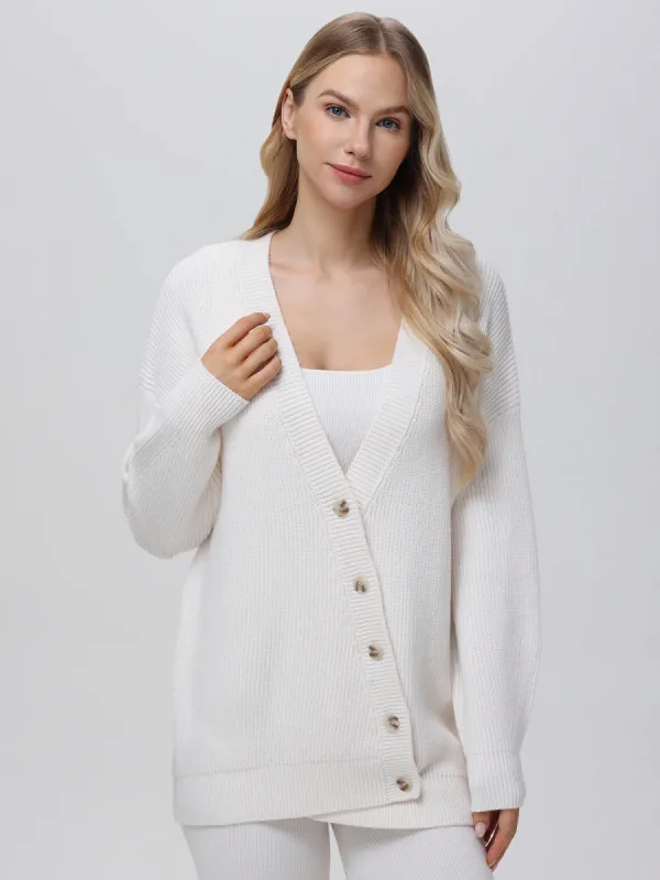 Evelyn: Asymmetrical Luxe Oversized Cardigan sold by 525 America