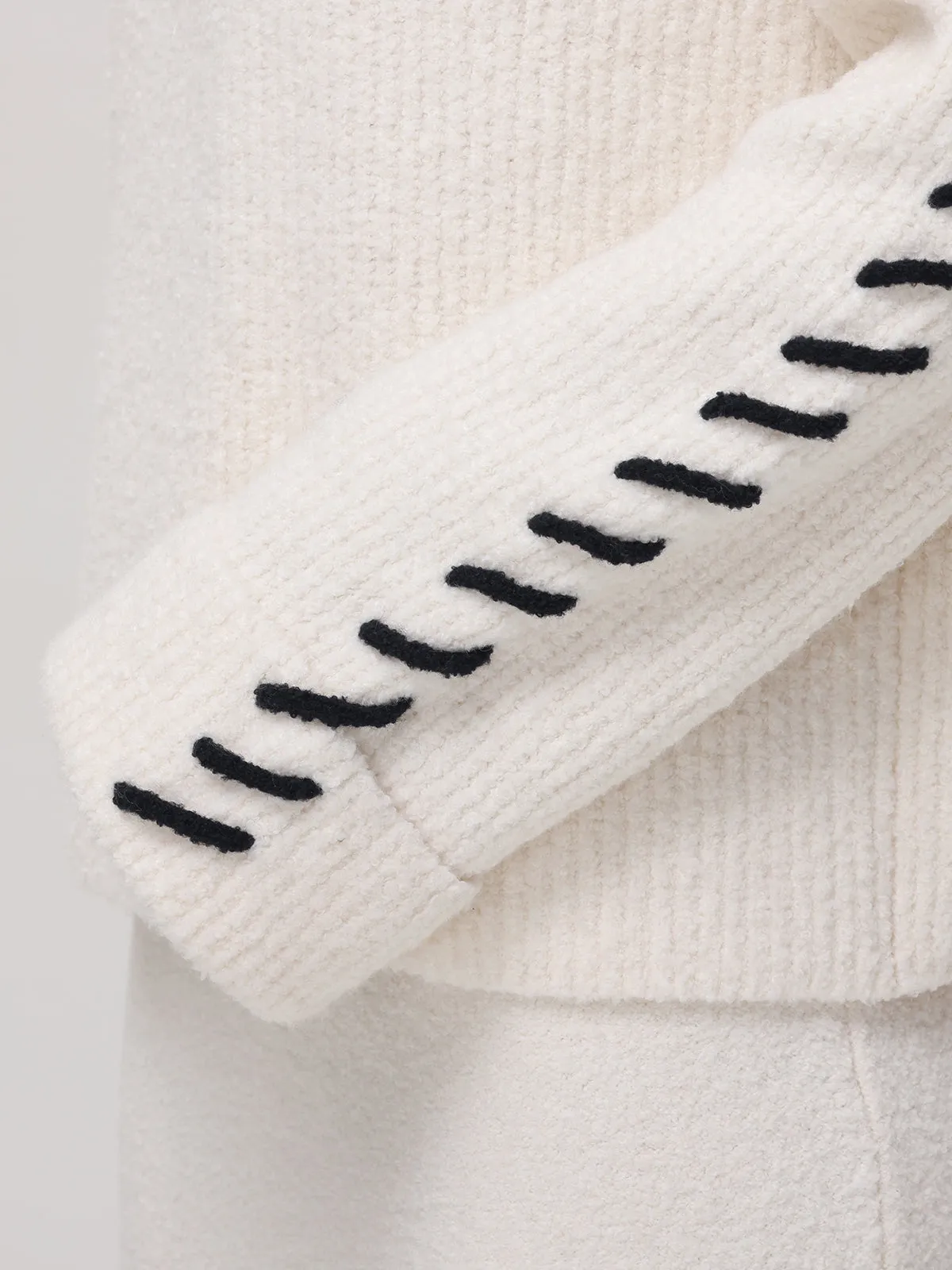 Vida: Whipstitch Sleeve Turtleneck Sweater sold by 525 America product image thumbnail 3