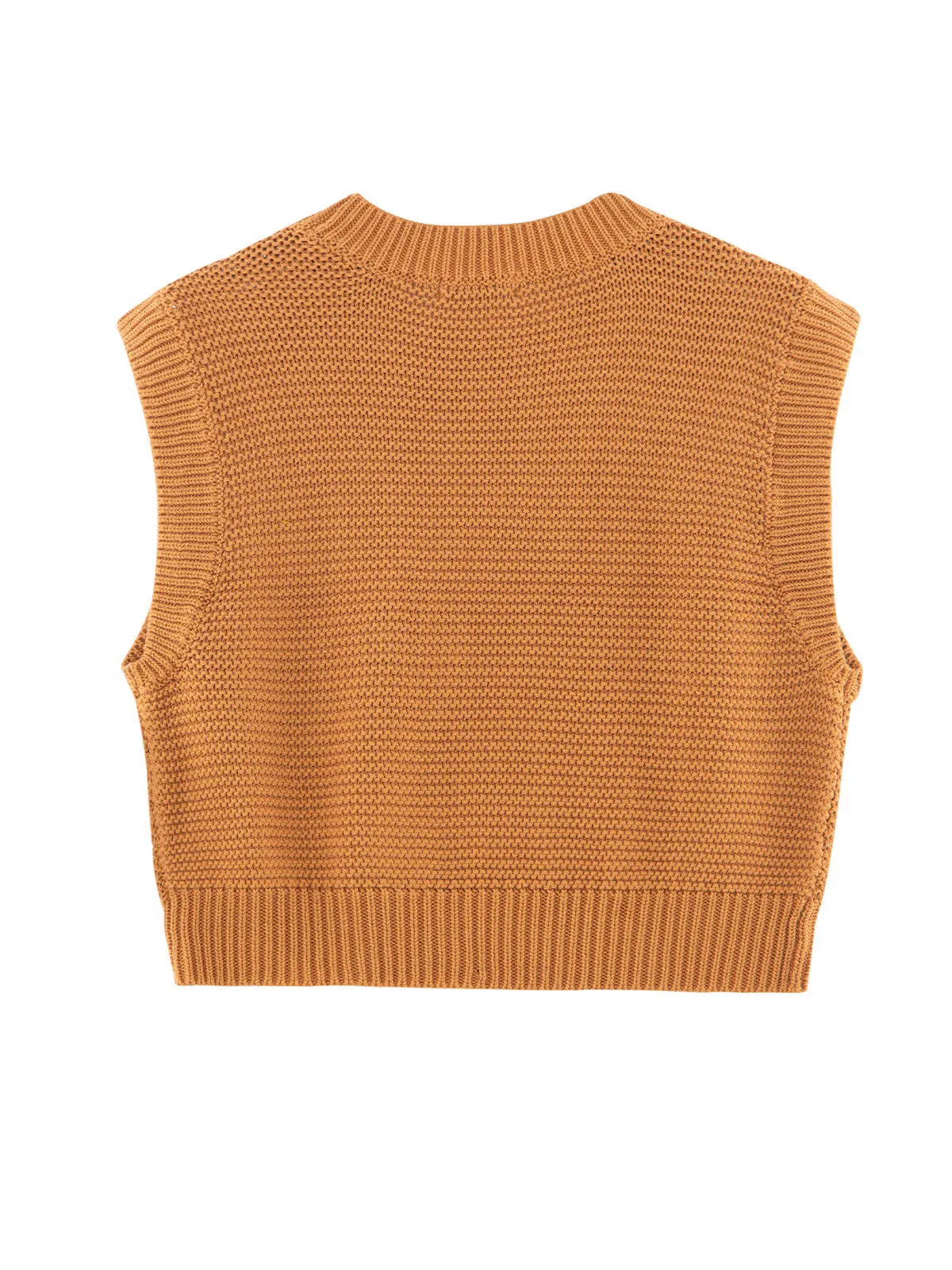 100% Cotton Cable Crewneck Vest sold by 525 America product image thumbnail 2