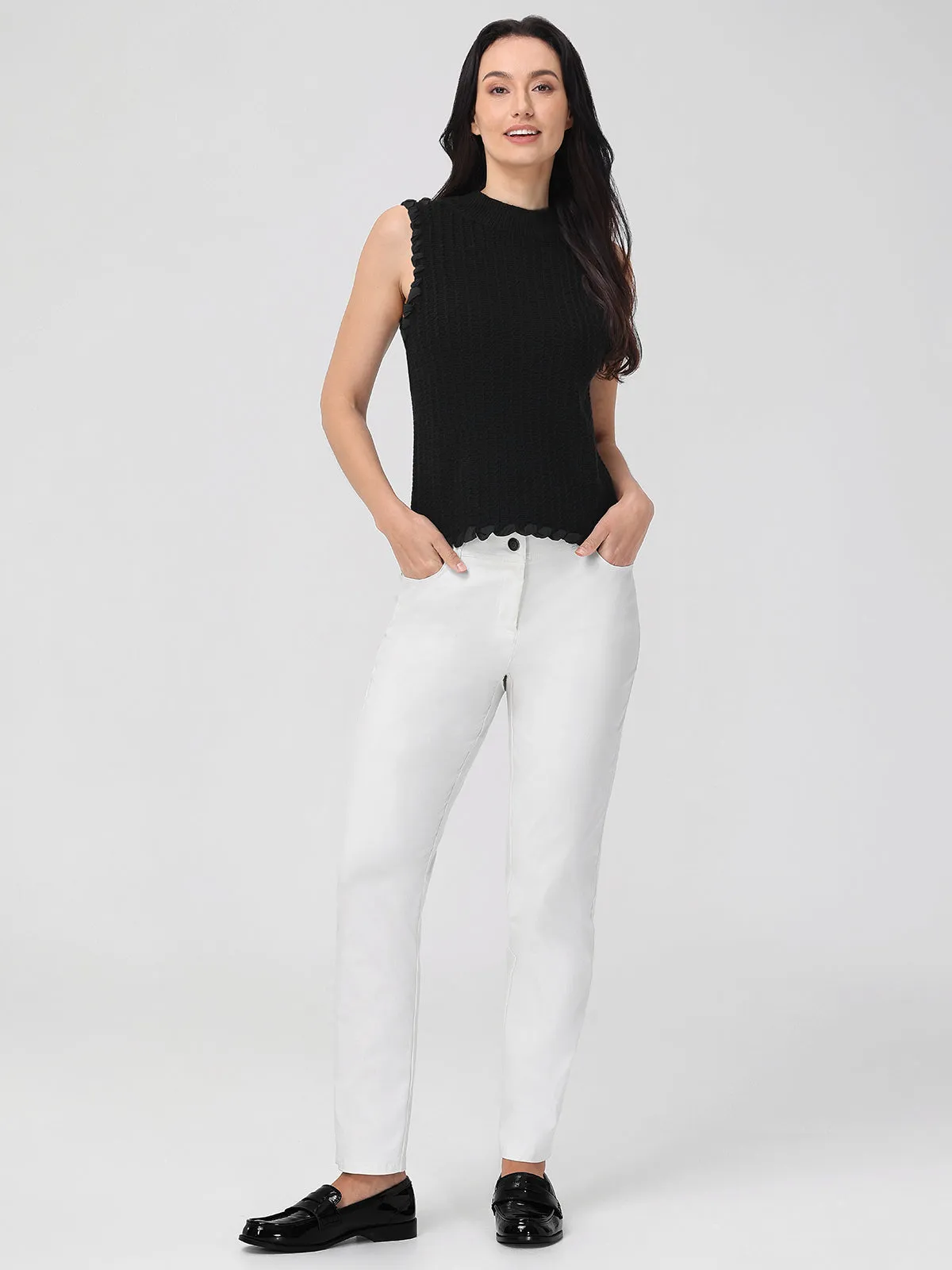 Stephanie: Whipstitch Knitted Cotton Tank sold by 525 America product image thumbnail 5