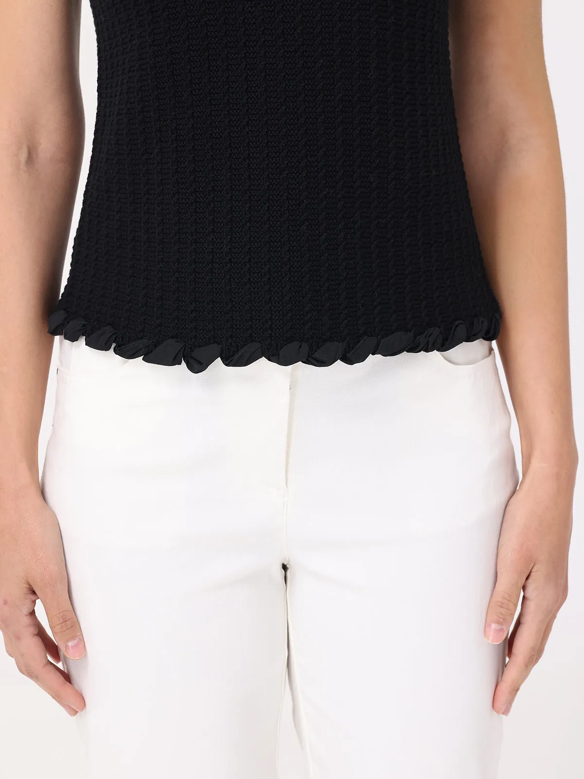 Stephanie: Whipstitch Knitted Cotton Tank sold by 525 America product image thumbnail 4