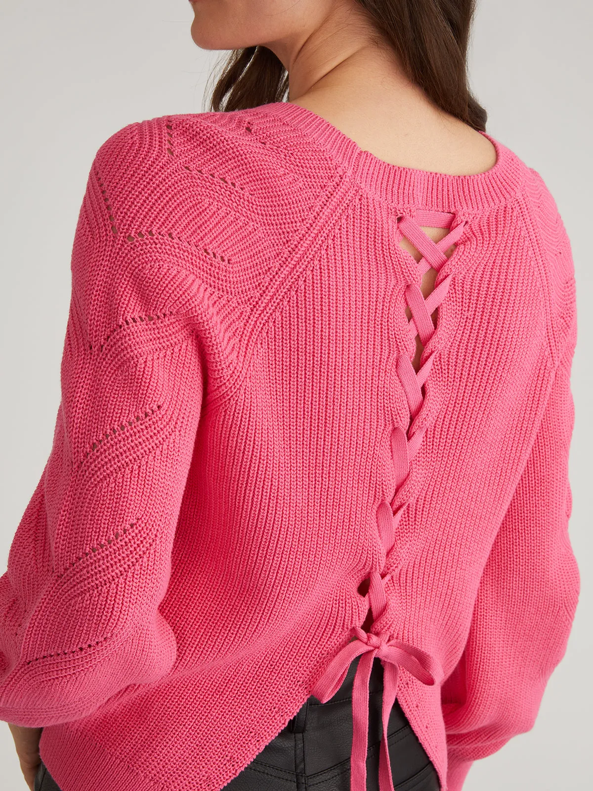 Phoebe: Lace Back Raglan Pullover sold by 525 America product image thumbnail 4