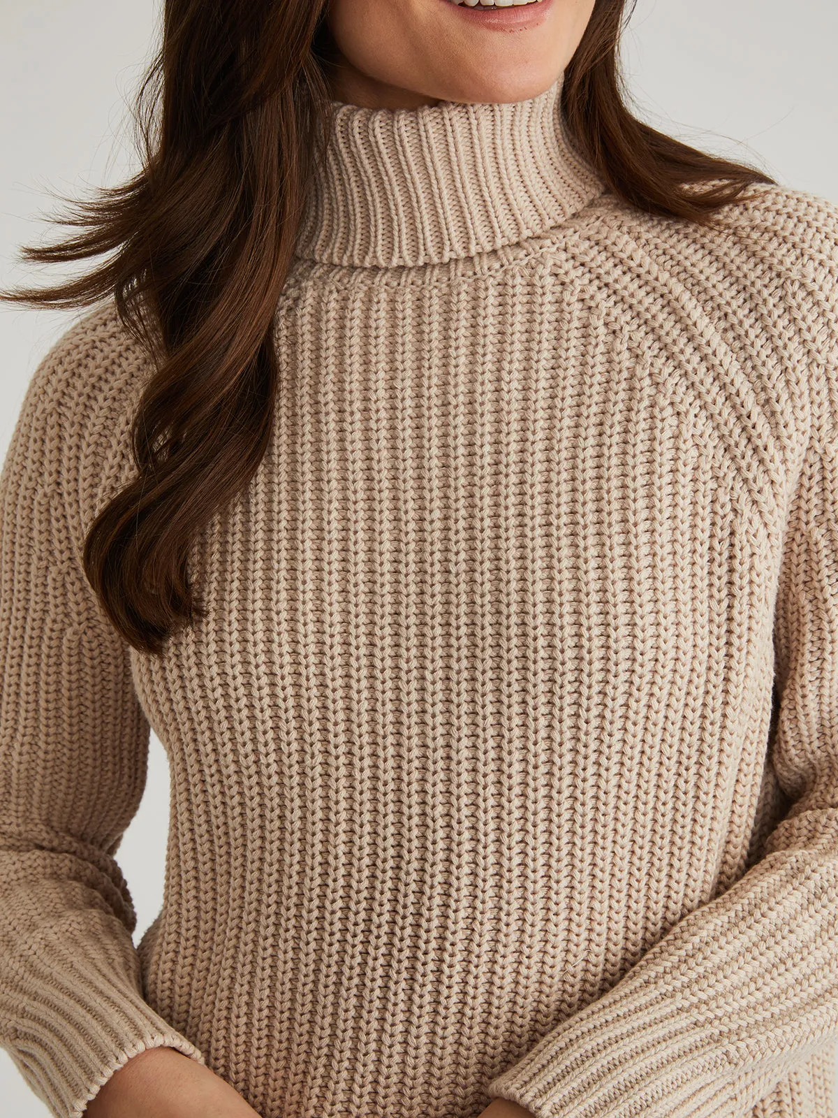 Stella: Shaker Stitch Turtleneck Sweater sold by 525 America product image thumbnail 2