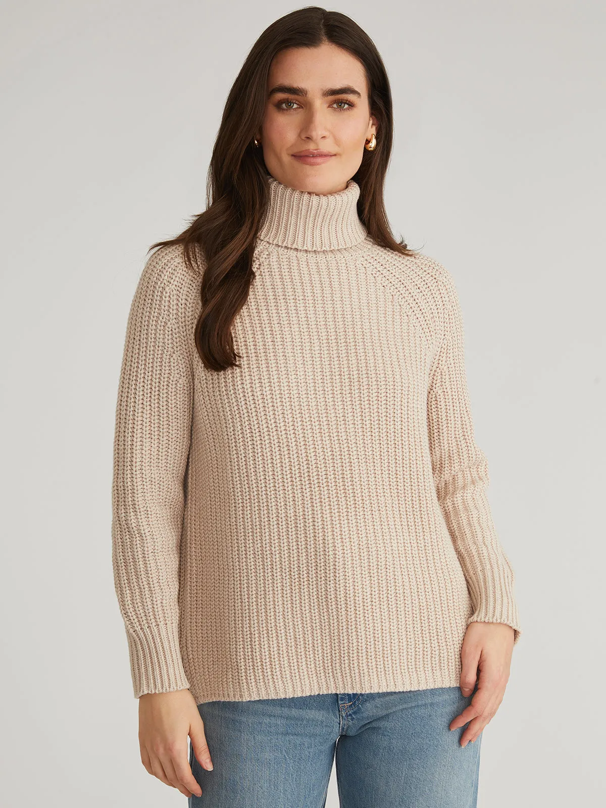 Stella: Shaker Stitch Turtleneck Sweater sold by 525 America