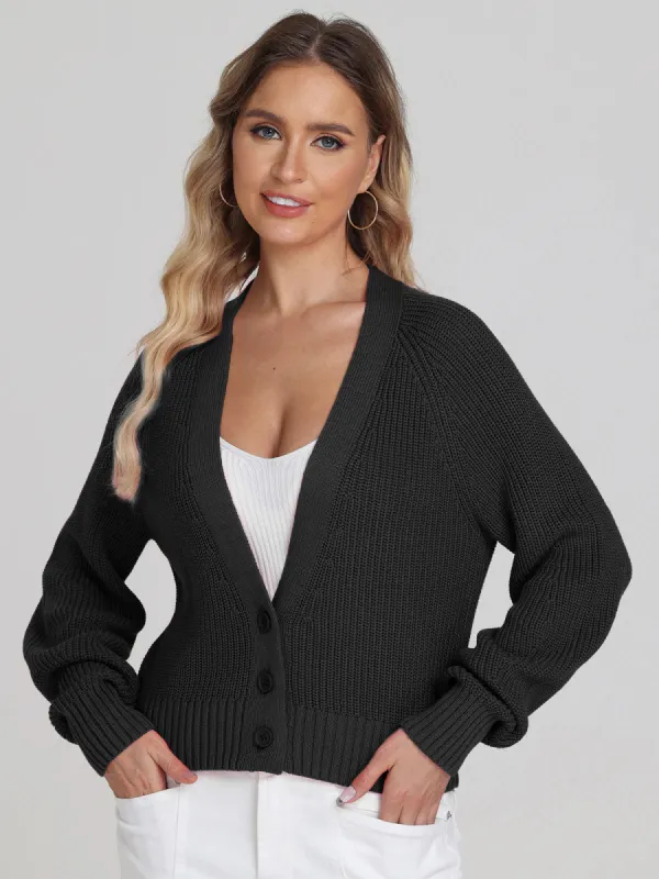 Rumi: Shaker Stitch Cotton Cardigan sold by 525 America