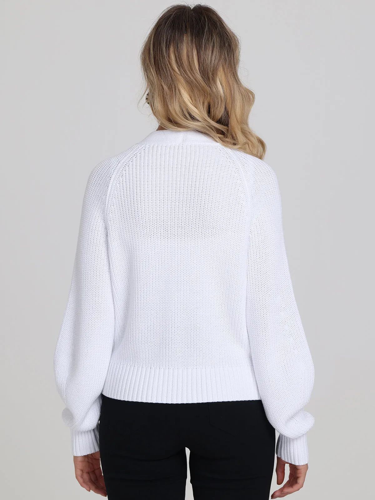 Rumi: Shaker Stitch Cotton Cardigan sold by 525 America product image thumbnail 5