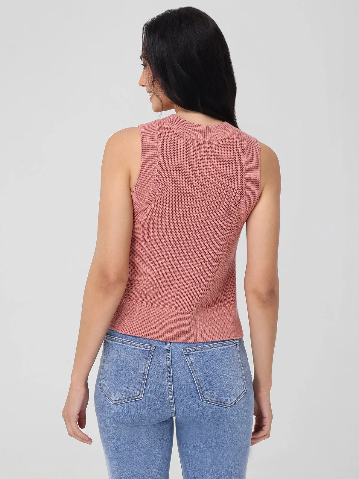 Demi: High Crewneck Cotton Tank sold by 525 America product image thumbnail 2