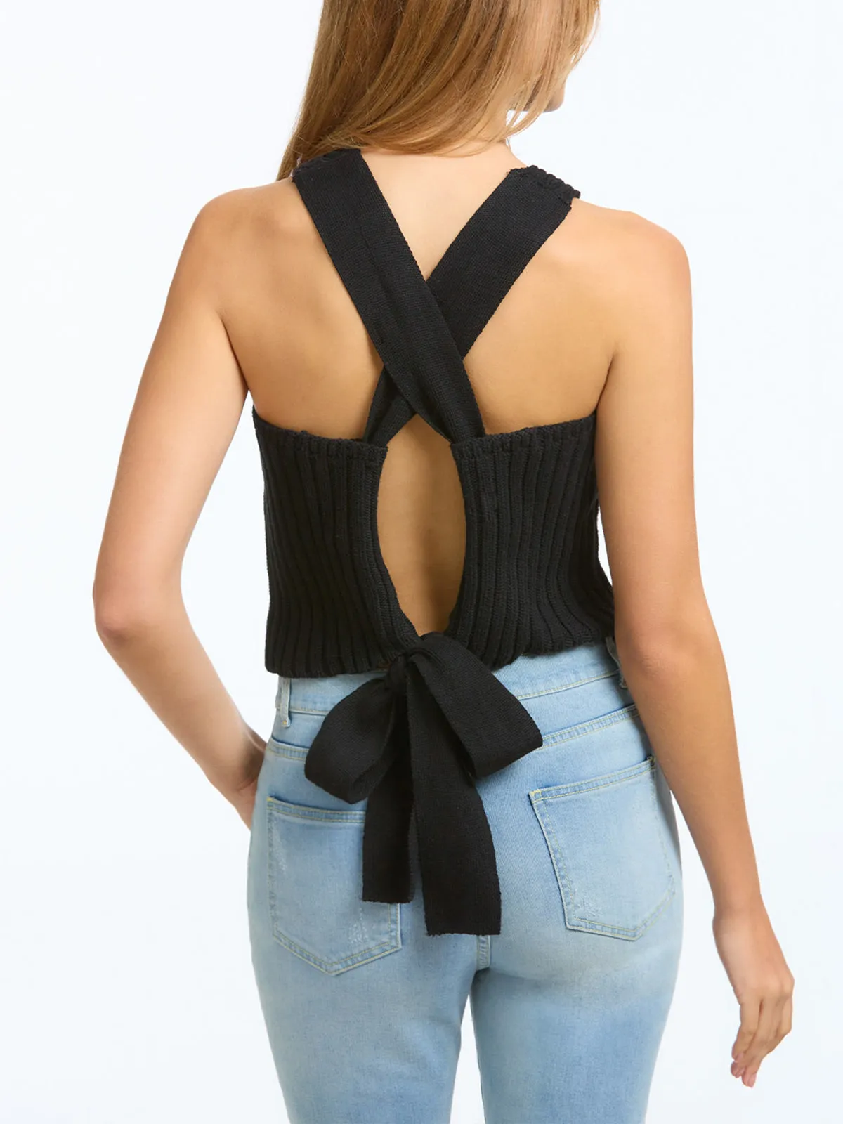 Rib Tie Back Cotton Tank sold by 525 America product image thumbnail 5