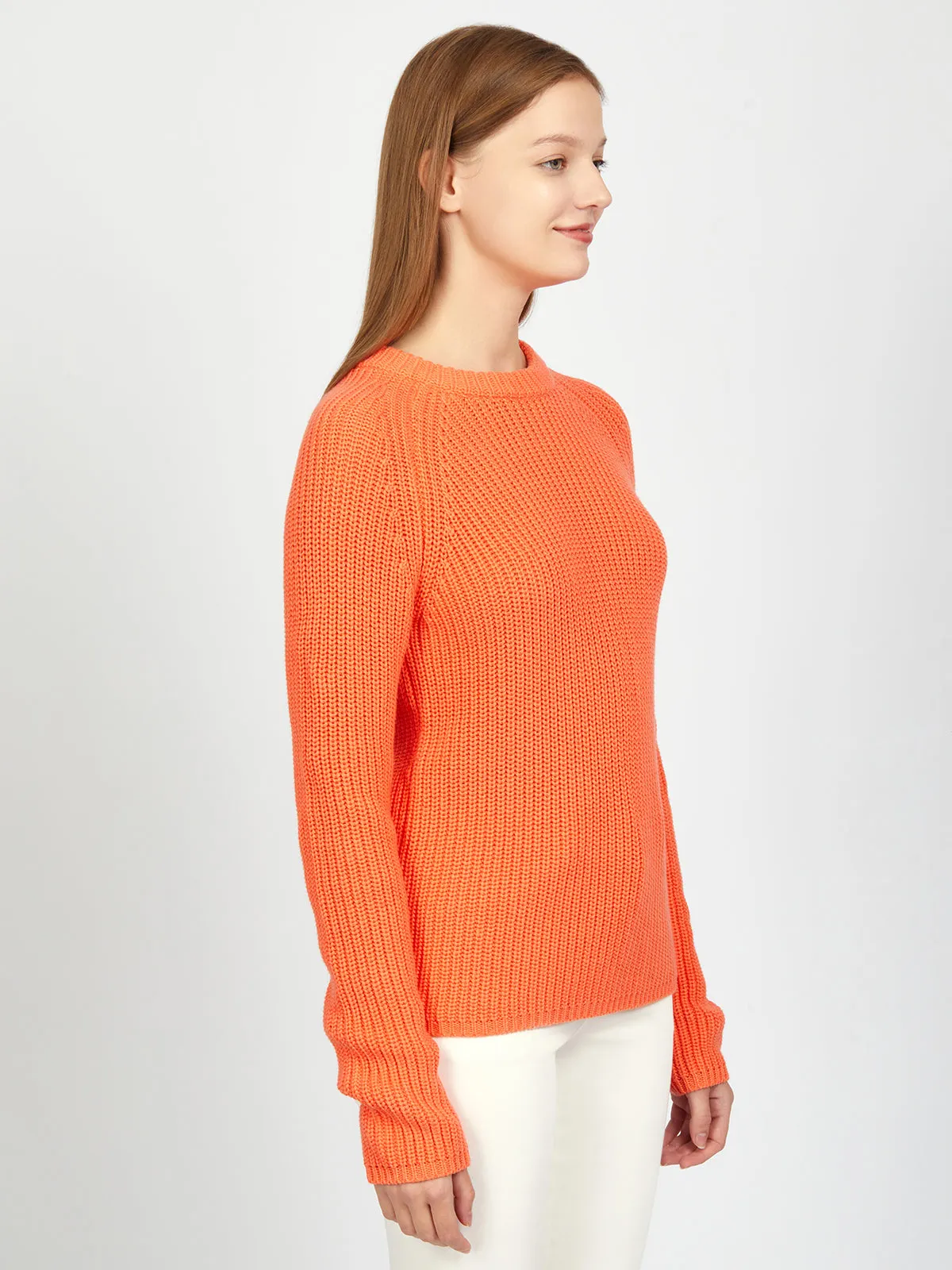 Jane: Crewneck Shaker Stitch Cotton Sweater sold by 525 America product image thumbnail 3