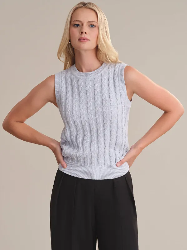 Ivy: Cable Cotton Tank sold by 525 America