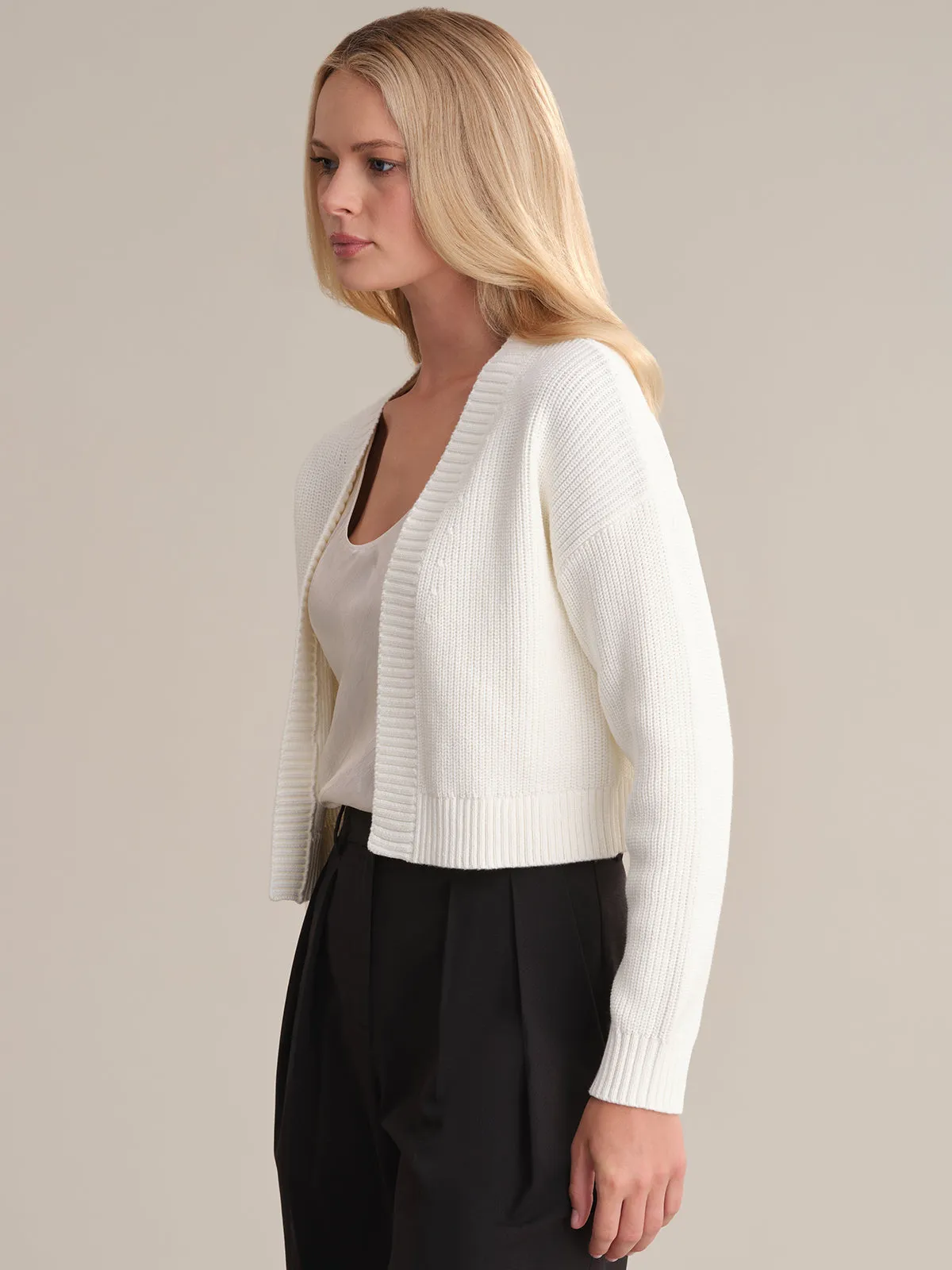 Erin: Crop Cotton Cardigan sold by 525 America product image thumbnail 2