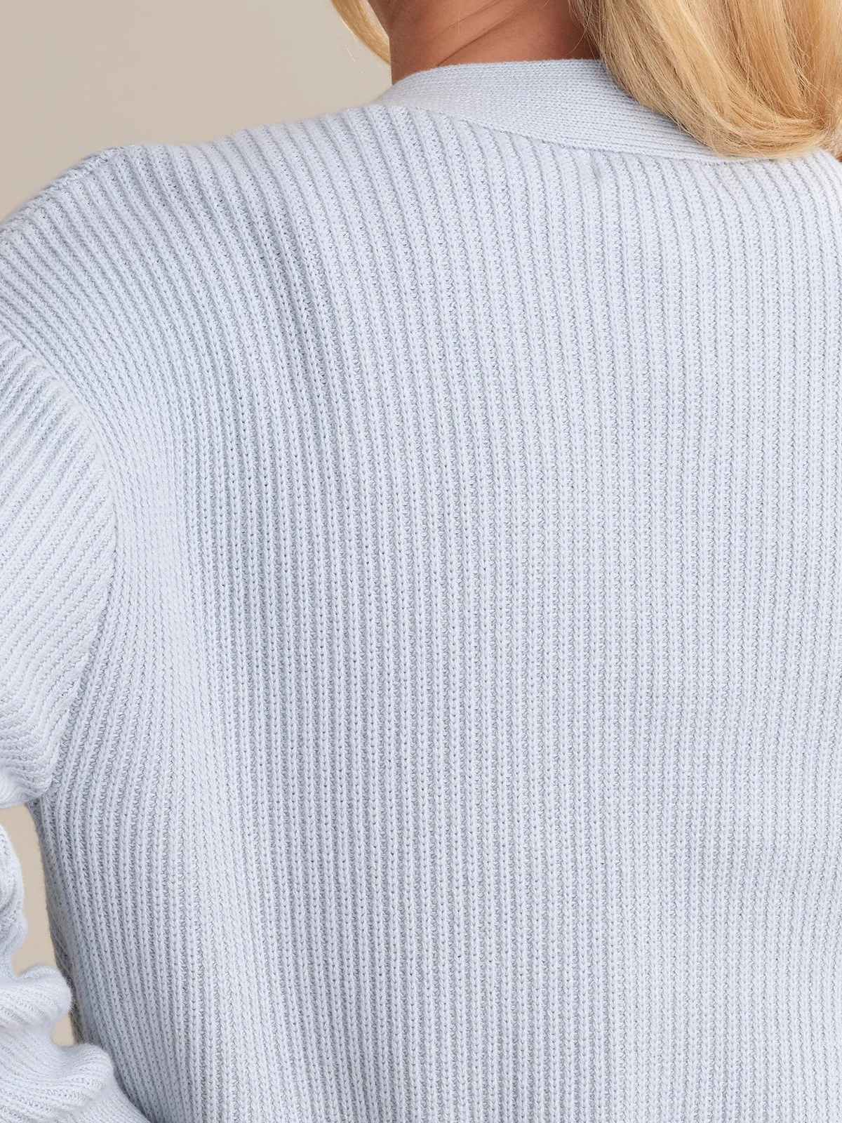 Abigail: V-Neck Cotton Cardigan sold by 525 America product image thumbnail 4