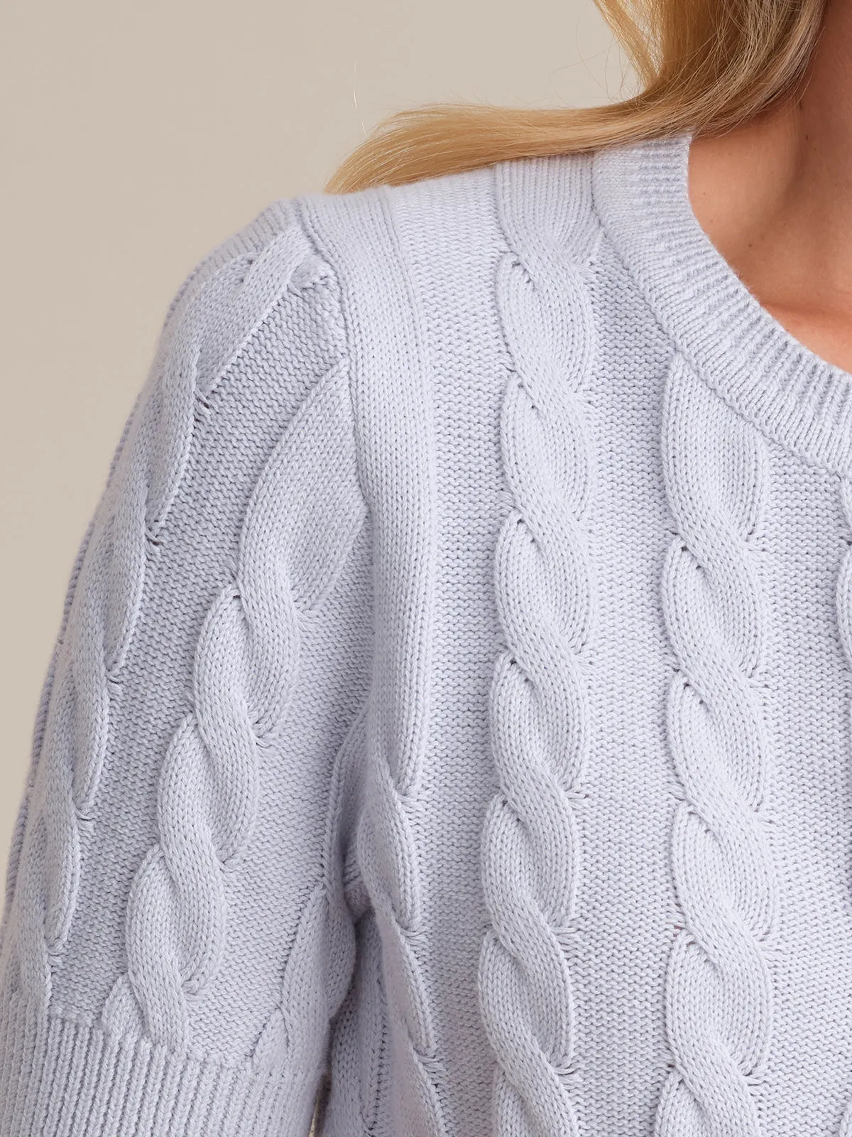 Wen: Cable Knit Cotton Cardigan sold by 525 America product image thumbnail 4