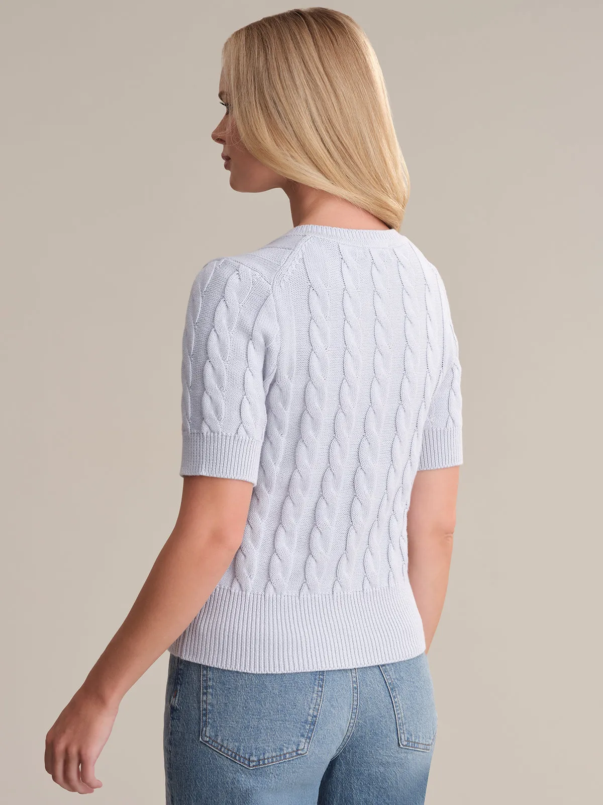 Wen: Cable Knit Cotton Cardigan sold by 525 America product image thumbnail 3