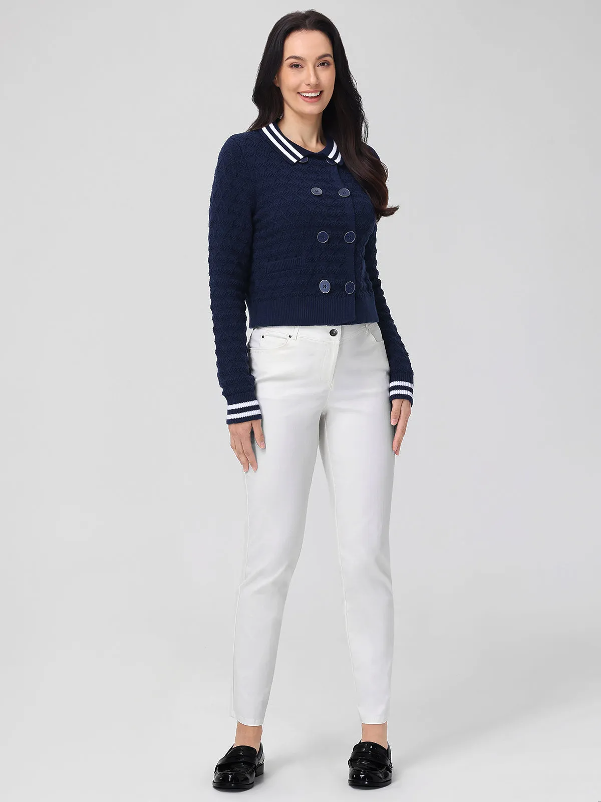 Leena: Double Breasted Cardigan sold by 525 America product image thumbnail 4