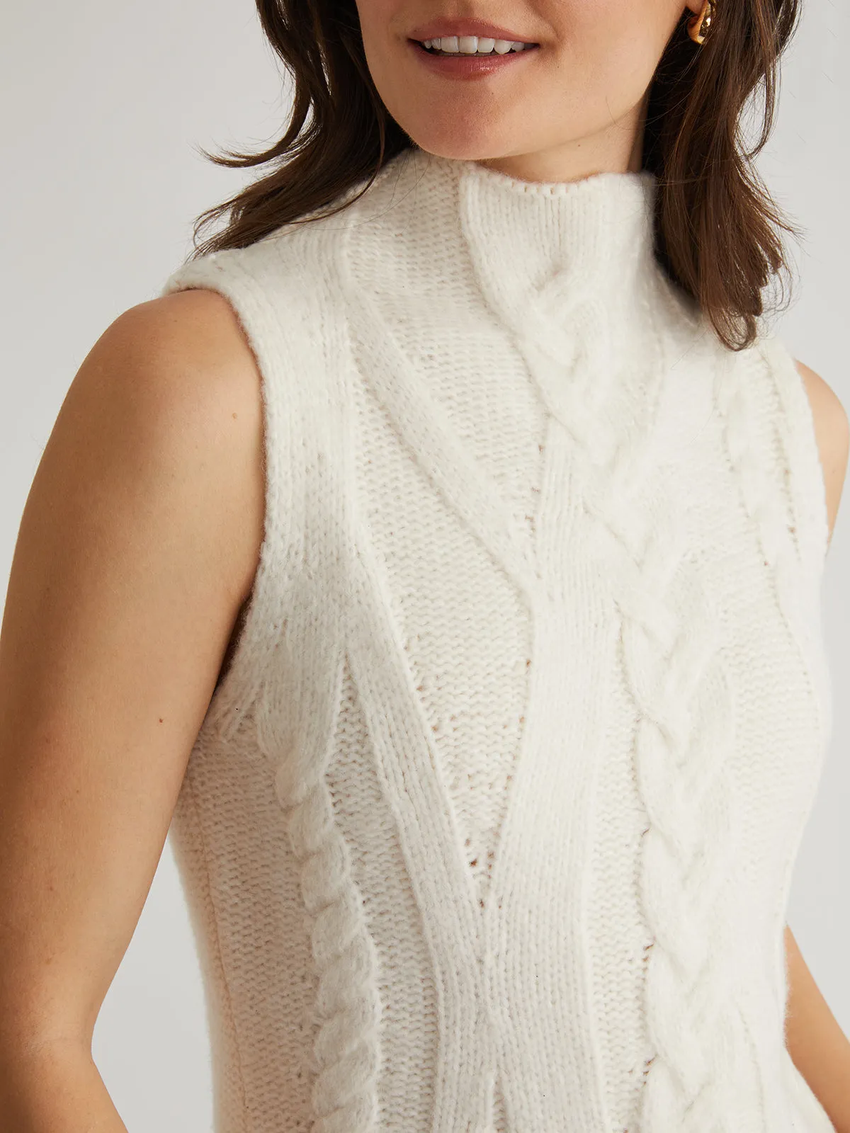 Kendall: Funnel Neck Cable Tank sold by 525 America product image thumbnail 5