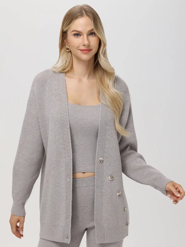 Evelyn: Asymmetrical Luxe Oversized Cardigan sold by 525 America