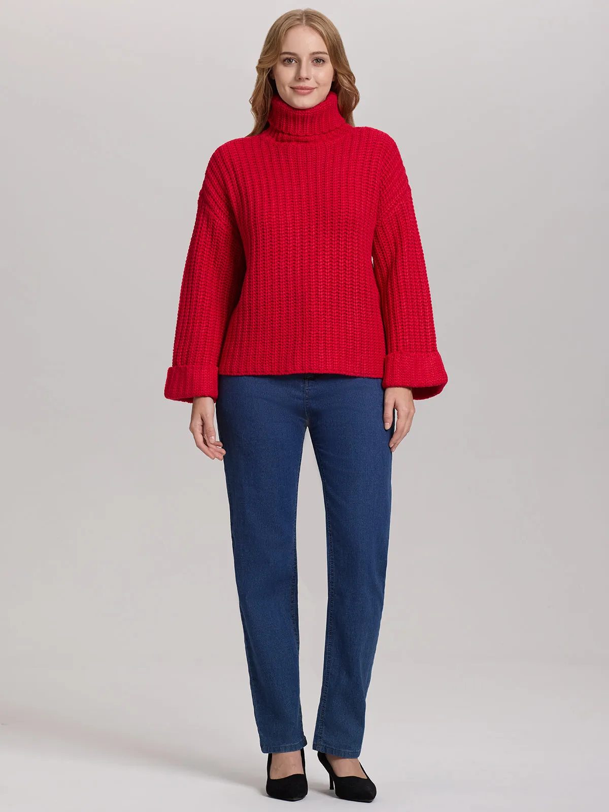 Vida: Turtleneck Shaker Pullover sold by 525 America product image thumbnail 4