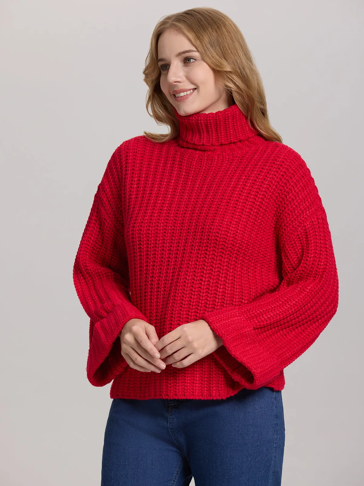 Vida: Turtleneck Shaker Pullover sold by 525 America product image thumbnail 2