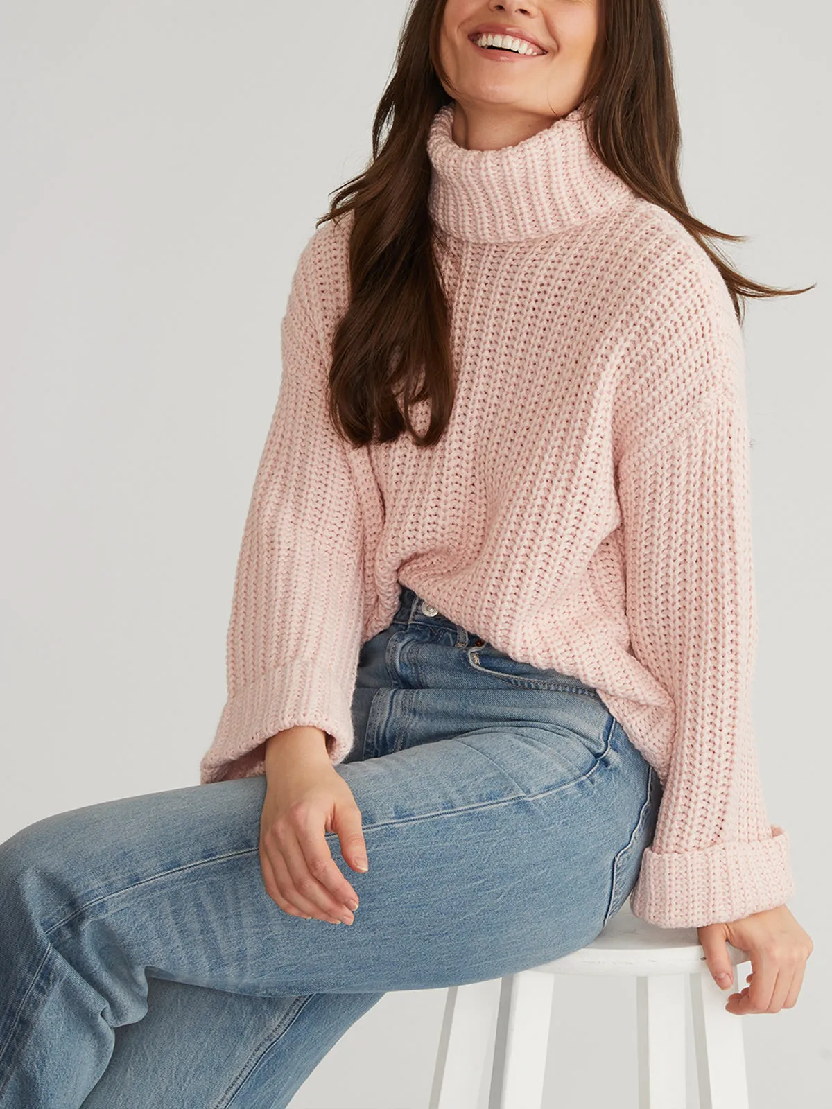 Vida: Turtleneck Shaker Pullover sold by 525 America product image thumbnail 2