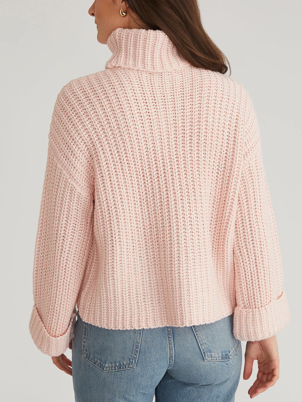 Vida: Turtleneck Shaker Pullover sold by 525 America product image thumbnail 3