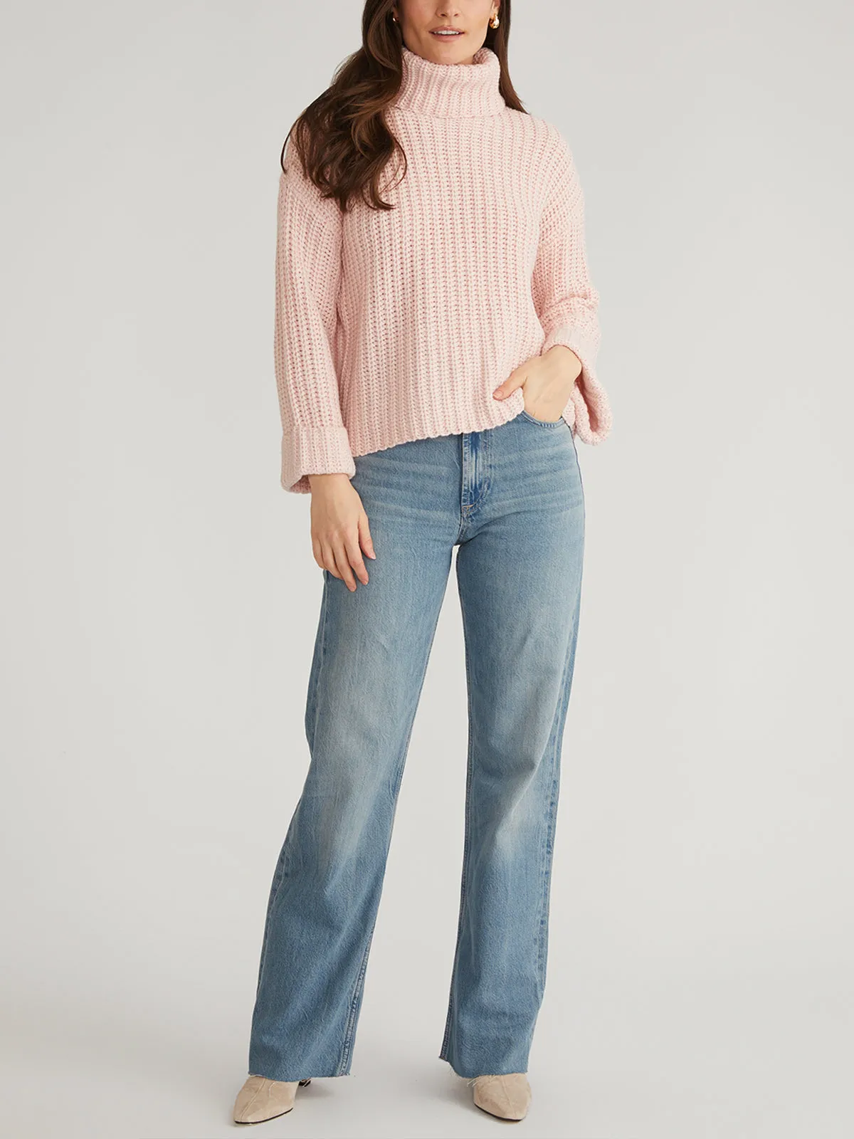 Vida: Turtleneck Shaker Pullover sold by 525 America product image thumbnail 4