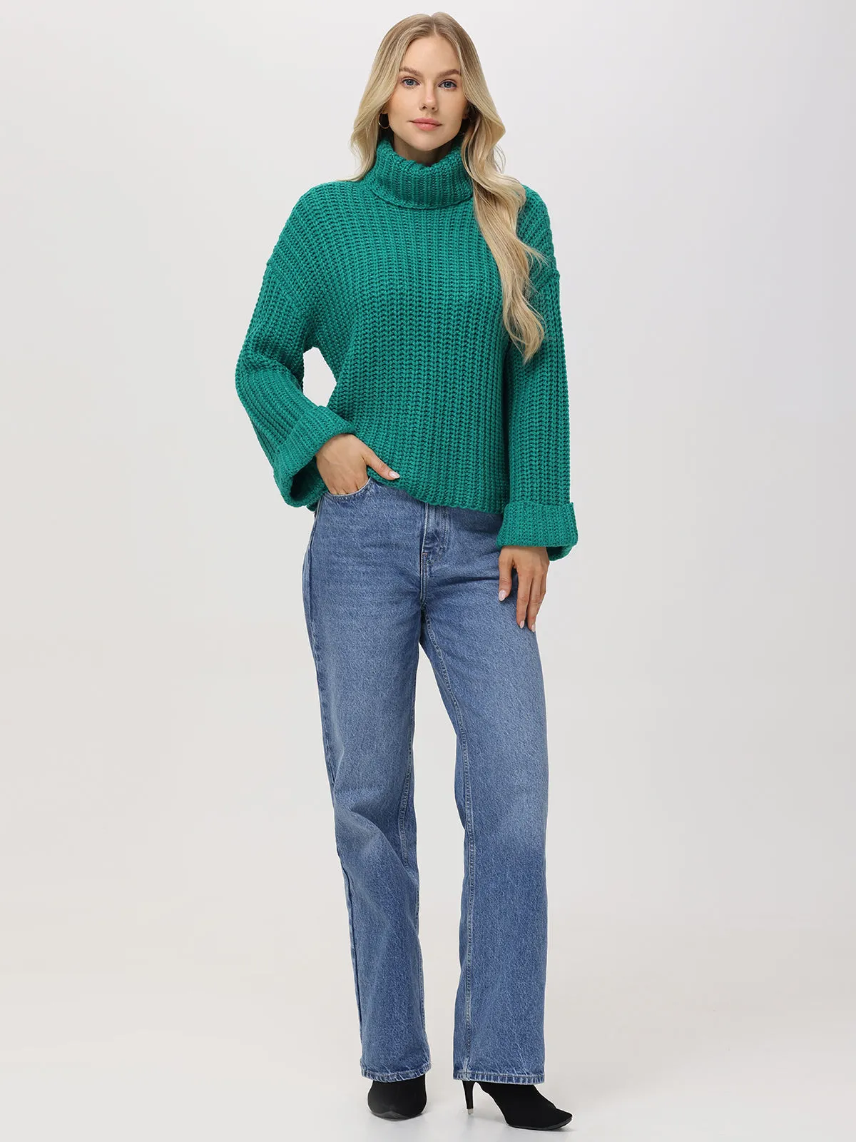 Vida: Turtleneck Shaker Pullover sold by 525 America product image thumbnail 4