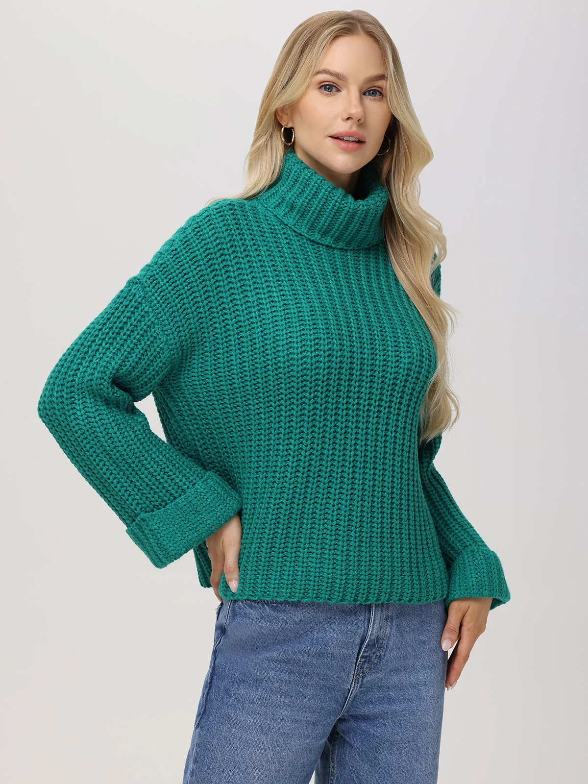 Vida: Turtleneck Shaker Pullover sold by 525 America product image thumbnail 2