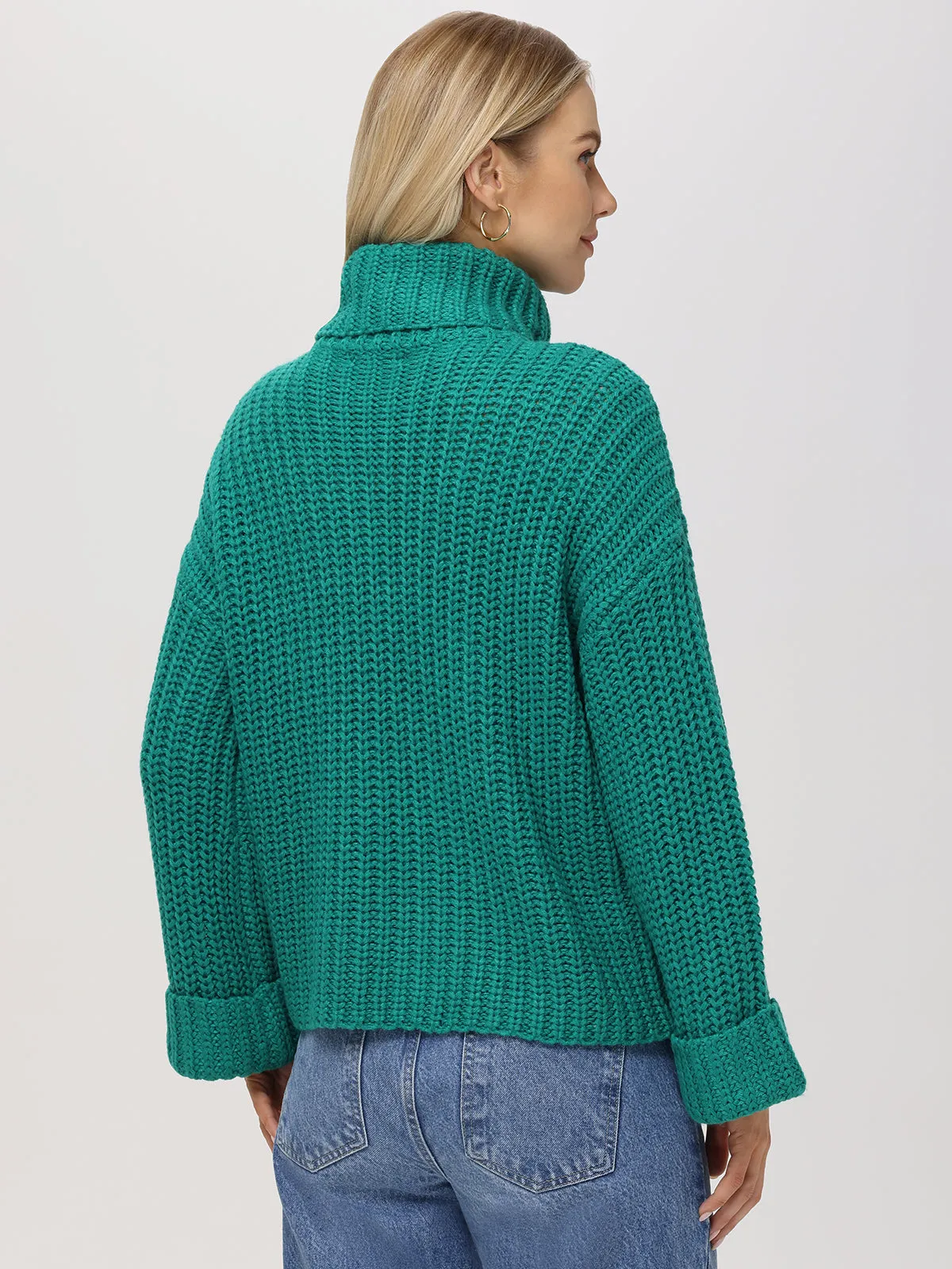 Vida: Turtleneck Shaker Pullover sold by 525 America product image thumbnail 3