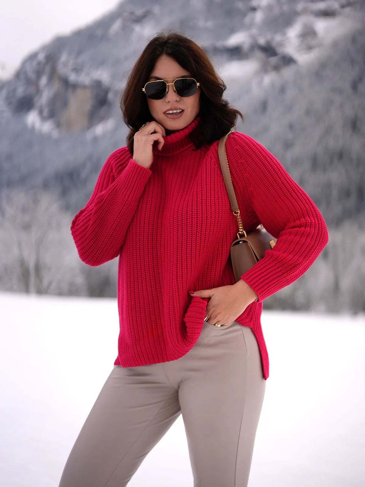 Stella: Shaker Stitch Turtleneck Sweater sold by 525 America
