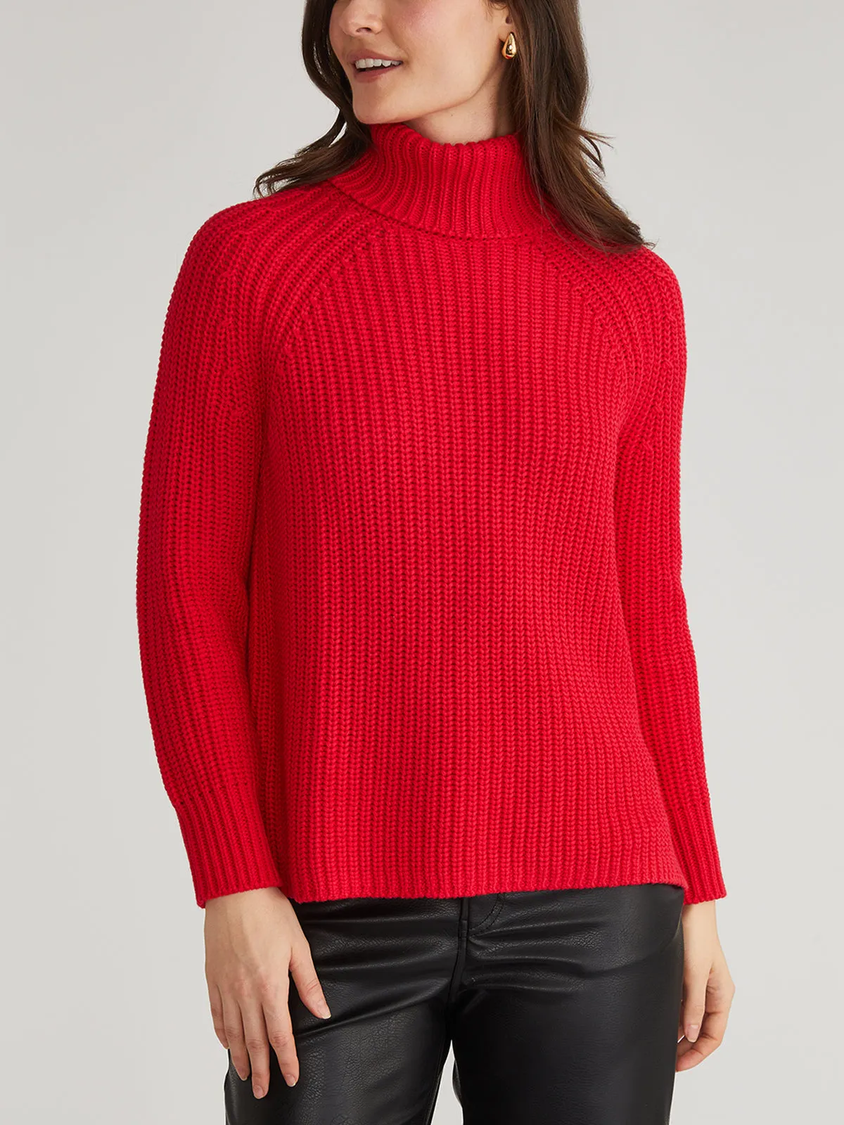 Stella: Shaker Stitch Turtleneck Sweater sold by 525 America product image thumbnail 4
