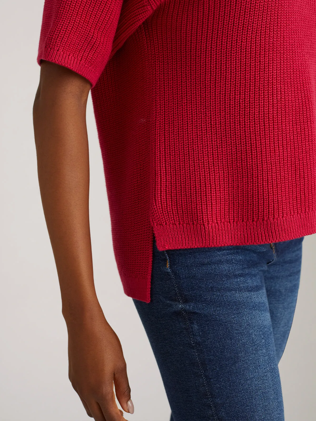 Emma: Crewneck Shaker Stitch Tee sold by 525 America product image thumbnail 4