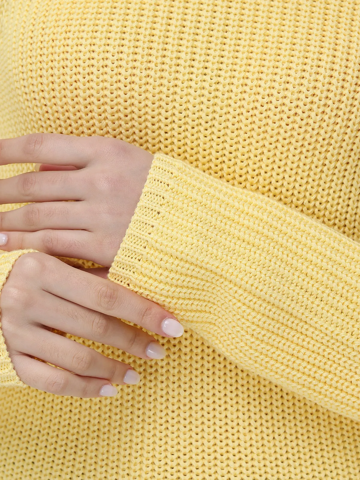 Jane: Crewneck Shaker Stitch Cotton Sweater sold by 525 America product image thumbnail 5