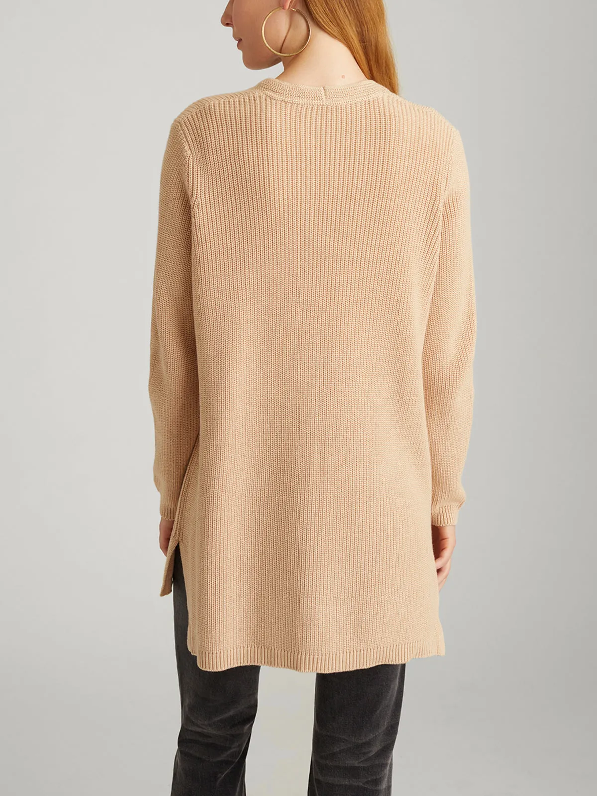 Emma: Shaker Stitch Open Cardigan sold by 525 America product image thumbnail 3