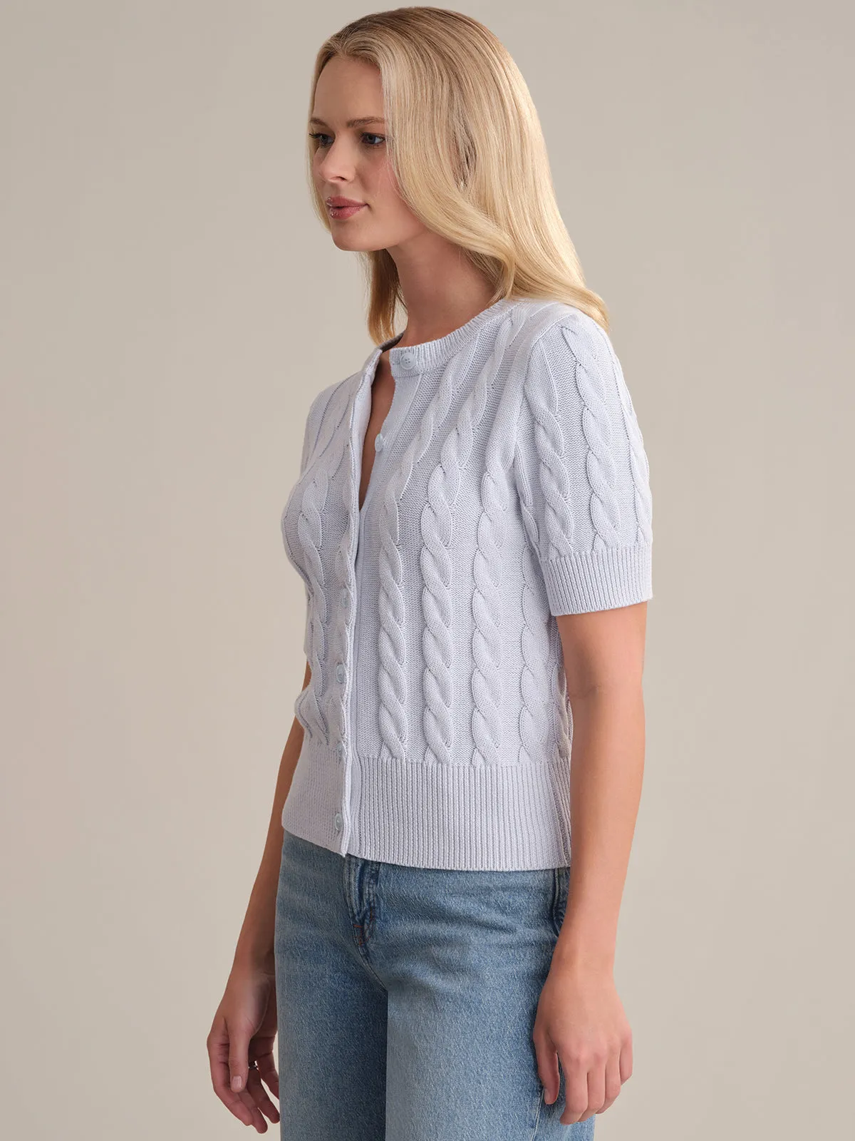 Wen: Cable Knit Cotton Cardigan sold by 525 America product image thumbnail 2