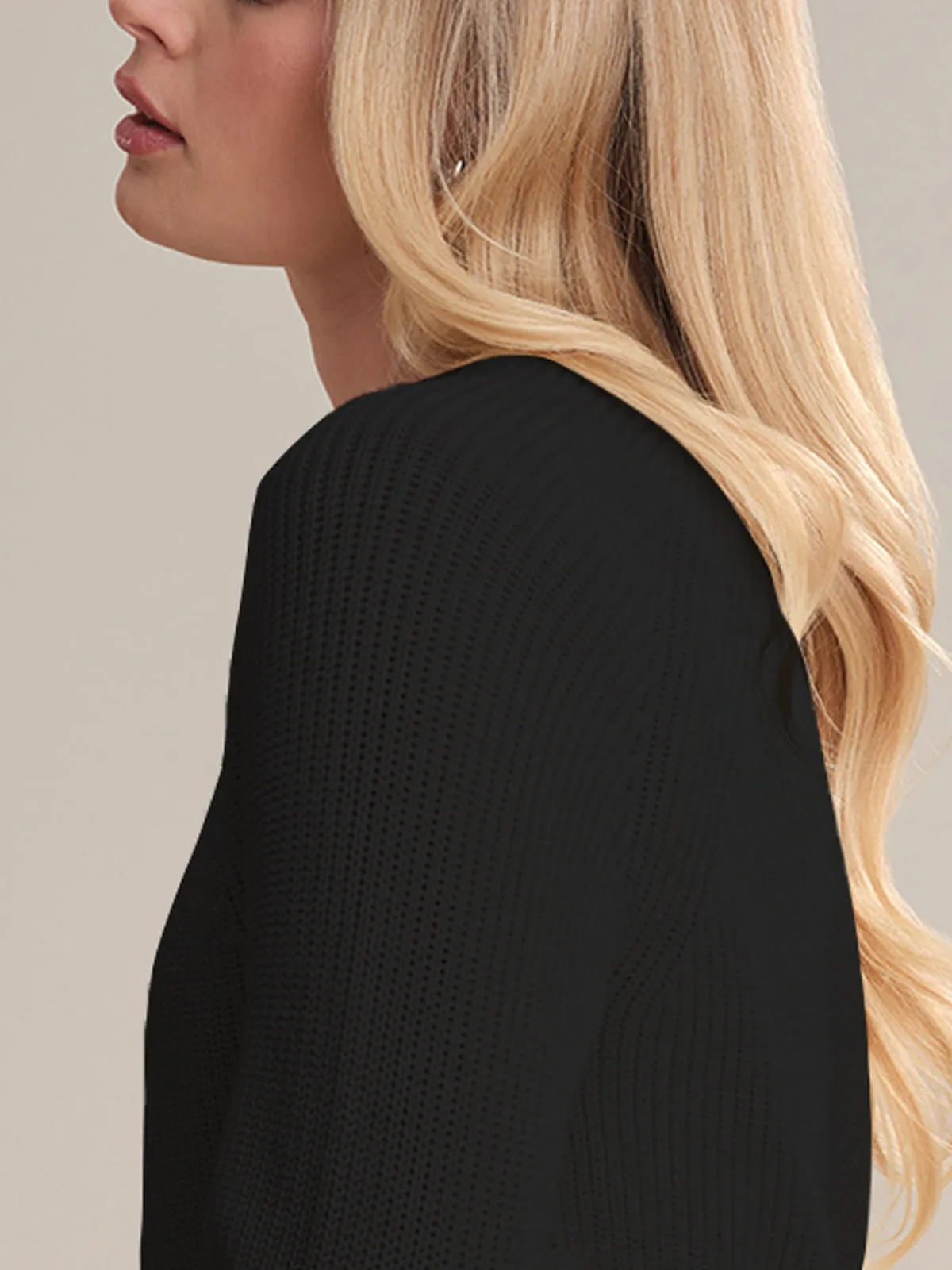 Sophia: Crewneck Shaker Stitch Cotton Sweater sold by 525 America product image thumbnail 3