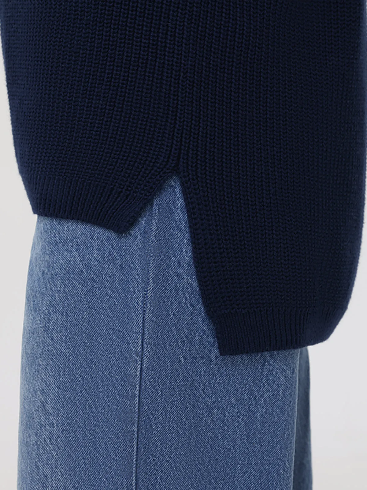 Emma: Crewneck Shaker Stitch Cotton Sweater sold by 525 America product image thumbnail 5