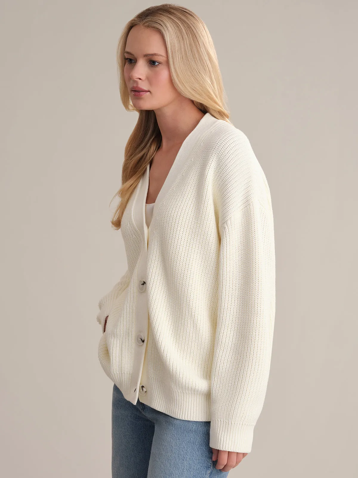 Emilia: Cotton Cocoon Cardigan sold by 525 America product image thumbnail 2