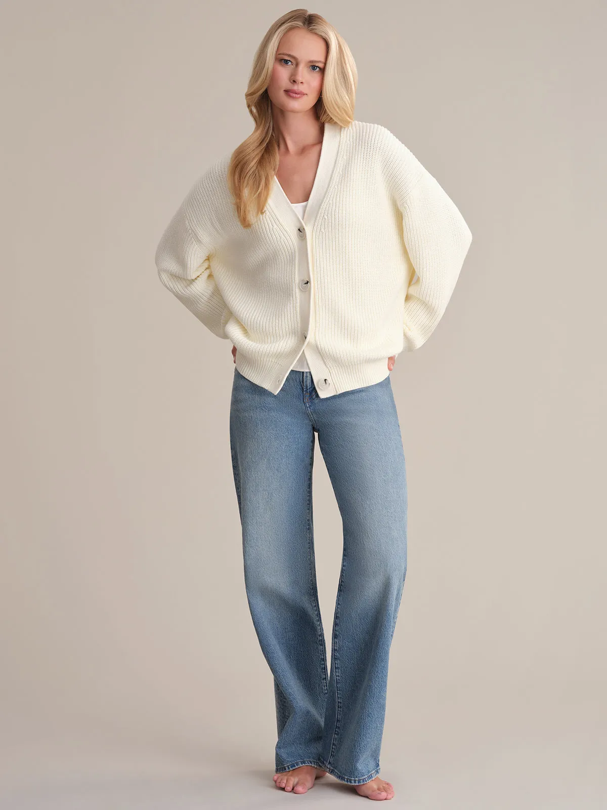 Emilia: Cotton Cocoon Cardigan sold by 525 America product image thumbnail 4