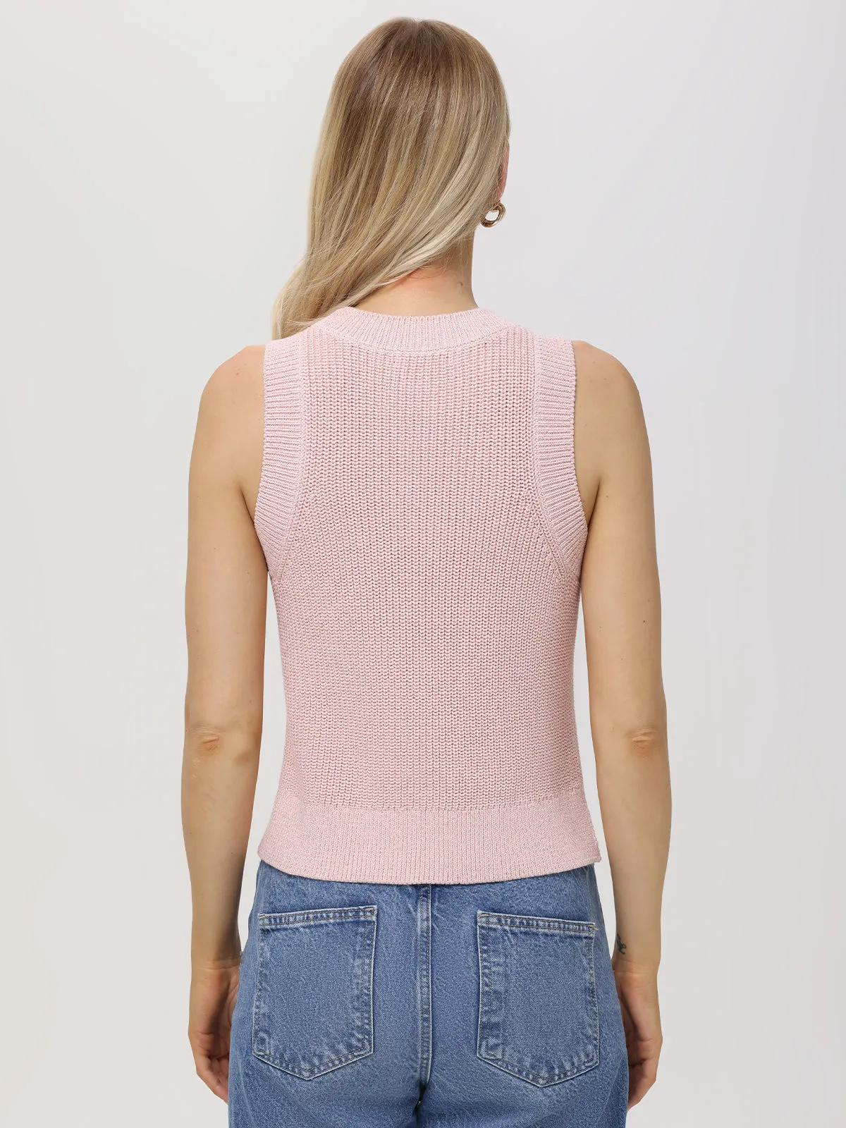Demi: Metallic Crewneck Tank sold by 525 America product image thumbnail 3